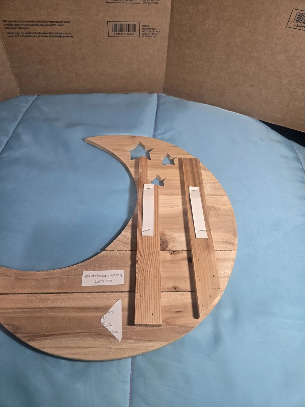 Hobby Lobby wooden crescent